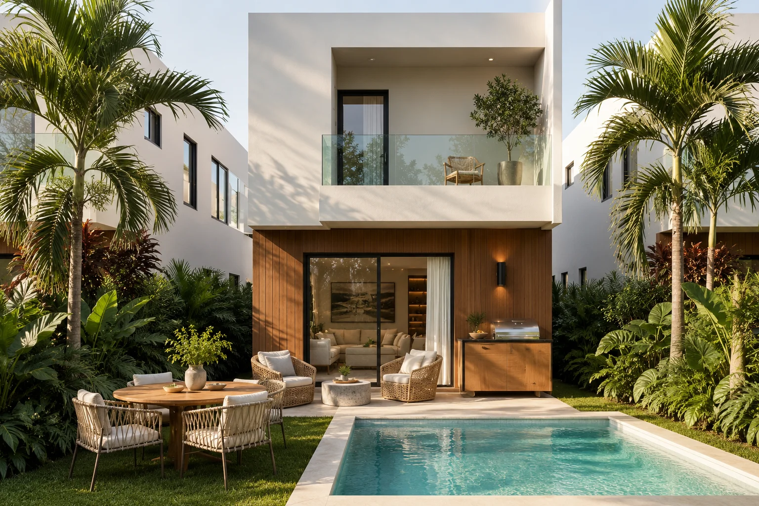Villa Dos Habitaciones patio con terraza