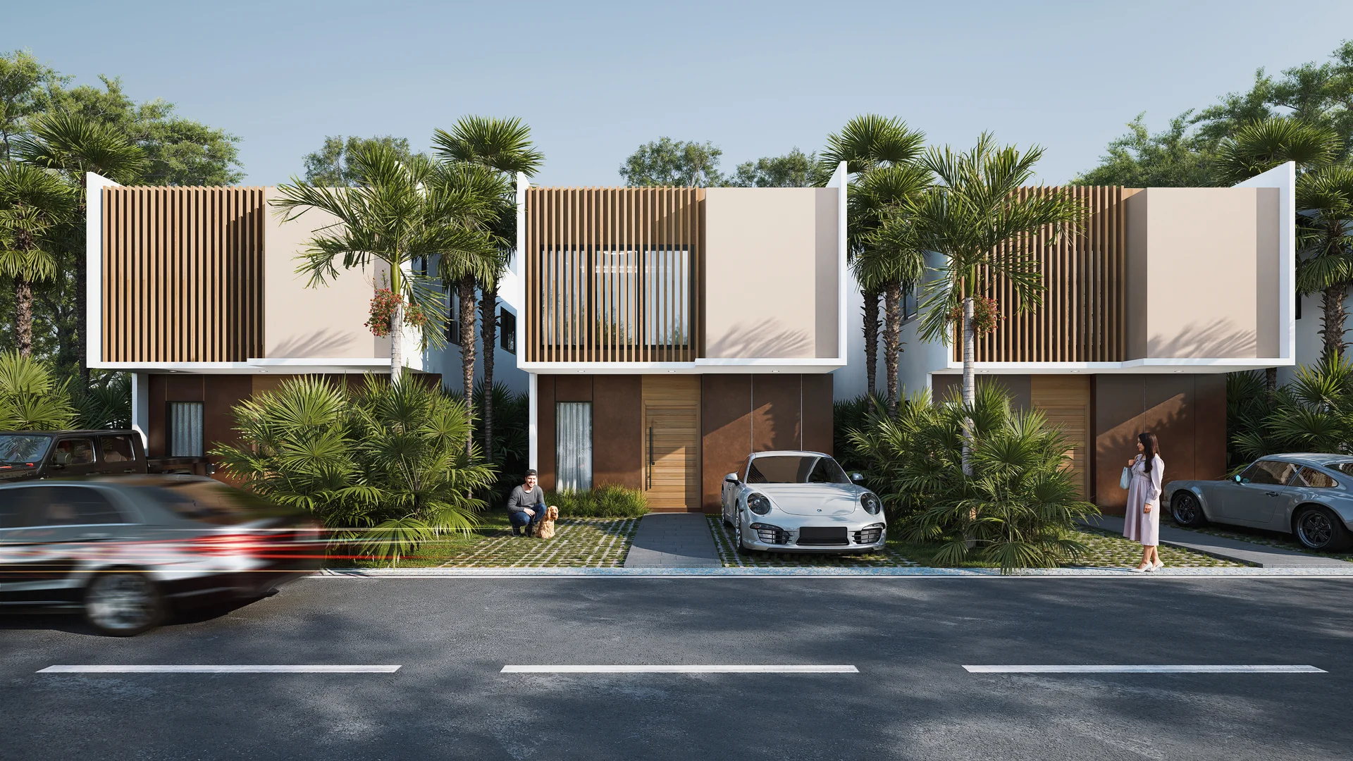 Villa Tres Habitaciones exterior frontal versión dos